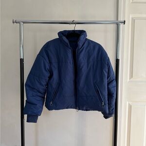 Navy Blue Women's Puffer Jacket